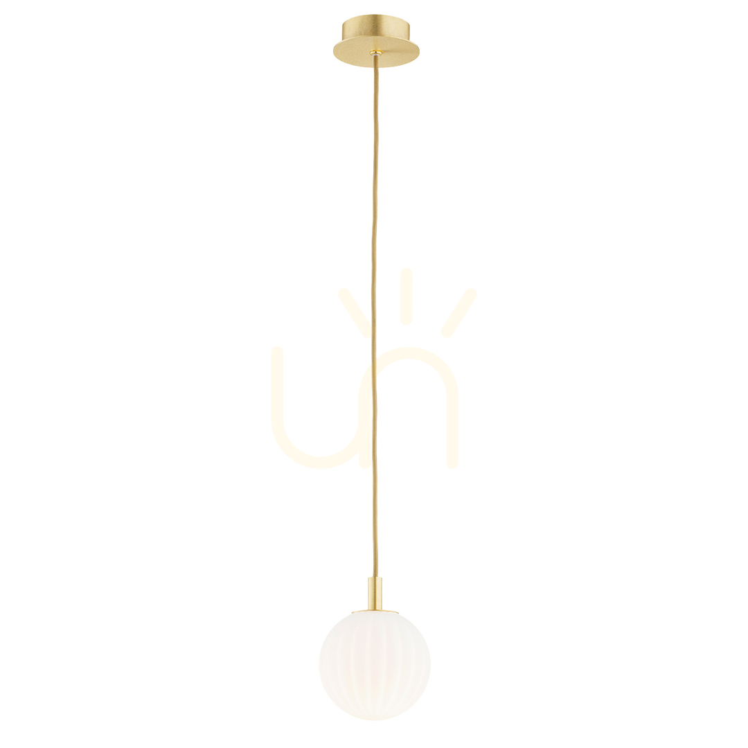 Pendant Light ARGON Paloma White Glass Brass E14 8506