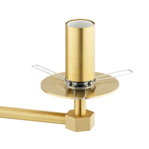 ARGON PALOMA 6310 Chandelier, Smoky Glass, Brushed Brass, 3 × E14 small 5