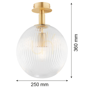 Wall Lamp ARGON Paloma Glass Brass E27 IP20 8516 small 5
