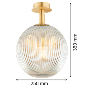Wall Lamp ARGON Paloma Brass Glass E27 IP20 8518 small 5