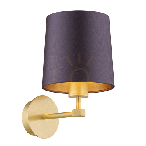 Check Wall Lamp ARGON Princeton Purple Plum Brass E27 8546
