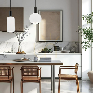 Argon Sagunto Plus White Glass Pendant Light E27 8563 small 1