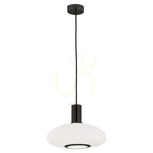 Pendant Light ARGON Sagunto Plus 8565 White Glass Black E27 IP20 small 0