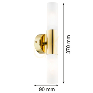 Wall Lamp Argon Taylor Brass Frosted Glass E27 7205 small 5