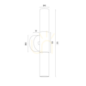 Wall Lamp Argon Taylor Brass Frosted Glass E27 7205 small 6