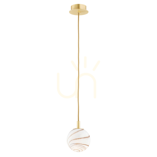 Check Pendant Light ARGON Almiros 8450 White Marble Brass E14
