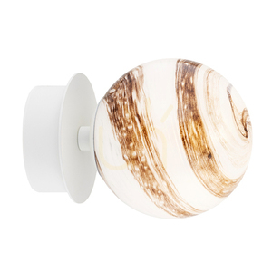 Wall Lamp ARGON Fabio White-Brown Marble IP44 E14 8454 small 0