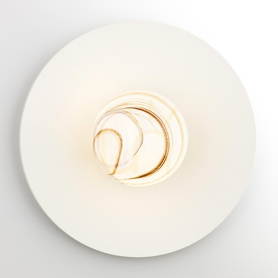 Wall Lamp ARGON Piava White Marble Glass 8445