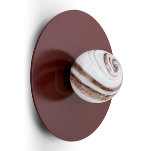 Wall Lamp ARGON Piava 8446 White-Brown Glass E14 IP20 small 3