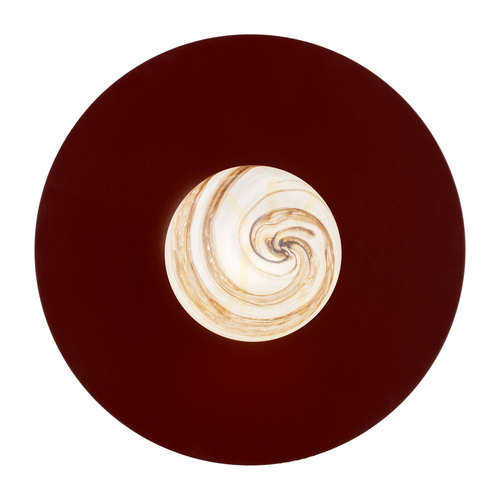 Check Wall Lamp ARGON Piava 8446 White-Brown Glass E14 IP20