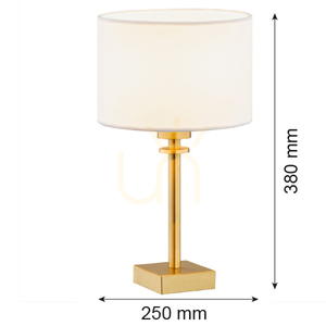 Table Lamp Argon Abbano White Brass E27 8047 small 3