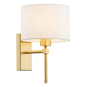 Wall Lamp ARGON Abbano White Brushed Brass E27 IP20 8048 small 0