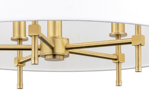 Chandelier ARGON Abbano 5-Light White Brushed Brass E14 2132 small 4