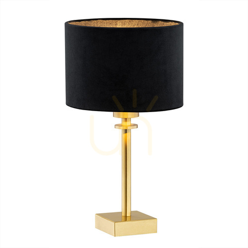 Check Table Lamp ARGON Abbano Black Brass Velour E27 8049