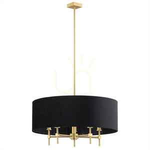 Chandelier ARGON Abbano 5-Light Black Brass Velour E14 2133 small 2