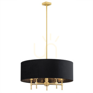 Chandelier ARGON Abbano 5-Light Black Brass Velour E14 2133 small 0