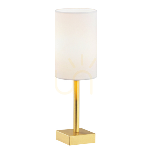 Check Table Lamp ARGON ABRUZZO White Brass Velour E14 8030