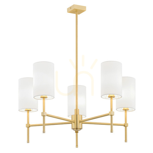 Check Chandelier ARGON Abruzzo 5-Light White Brass 2134