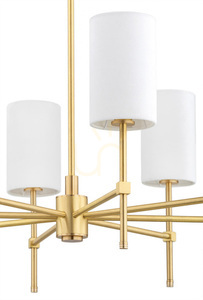 Chandelier ARGON Abruzzo White Brushed Brass 8xE14 5051 small 3