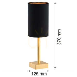 Table Lamp ARGON Abruzzo Black Brass 8031 small 5