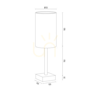Table Lamp ARGON Abruzzo Black Brass 8031 small 6