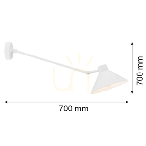 Wall lamp ARGON ALTEA 4071 white painted steel E27 IP20 small 1