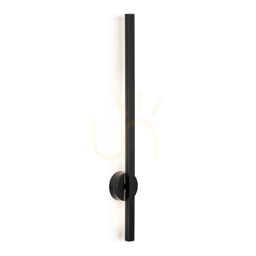 Check LED Wall Lamp ARGON ASSE Black 600mm 6W IP20 8052
