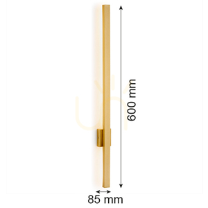 Wall Light ARGON Brass LED 6W 600 mm Brushed Brass 8063 small 2