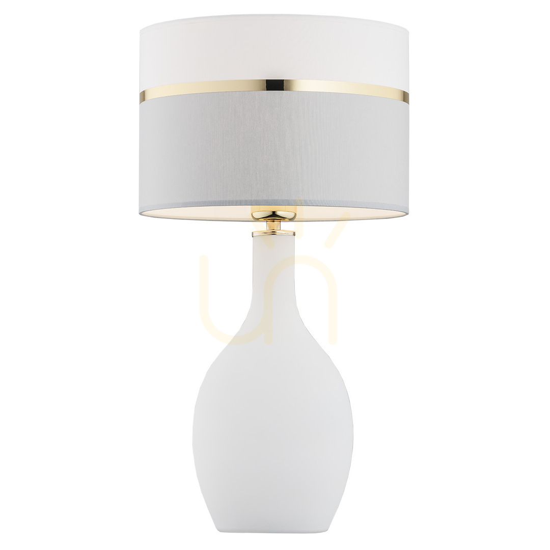 Table Lamp ARGON Beja 4359 White-Gray Gold Glass Brass E27 560 mm