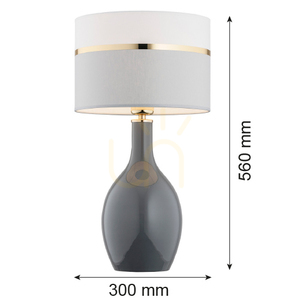 Table Lamp ARGON BEJA 4360 White-Gray Gold Glass Brass E27 560 mm 1 Table Lamp ARGON BEJA 4360 White-Gray Gold Glass Brass E27 560 mm small 1