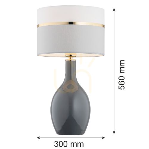 View Table Lamp ARGON BEJA 4360 White-Gray Gold Glass Brass E27 560 mm Table Lamp ARGON BEJA 4360 White-Gray Gold Glass Brass E27 560 mm