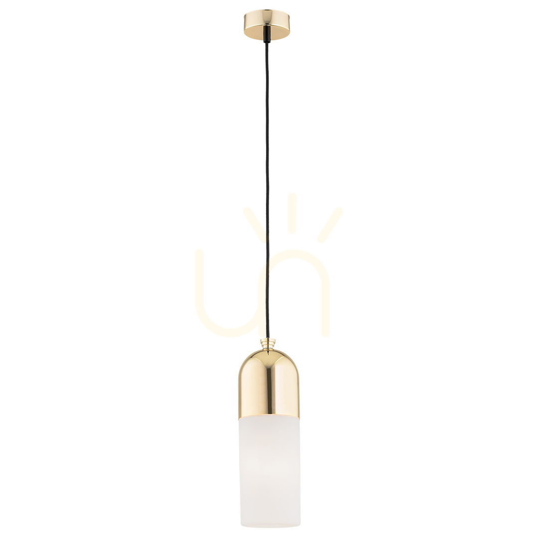 Pendelleuchte ARGON BURGOS 4212 weiß opal matt Messing Glas E27