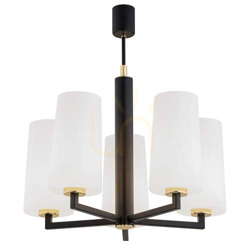 Check Argon CAMELOT PLUS 2114 White 5-Light Chandelier E27