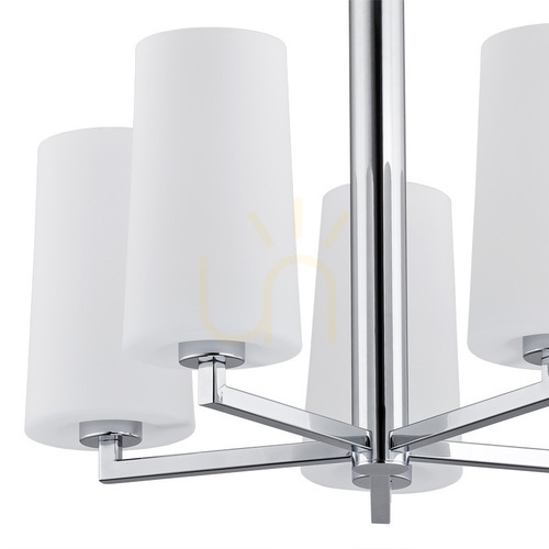 Check Chandelier Argon CAMELOT 2053 Chrome White 5xE27 IP20