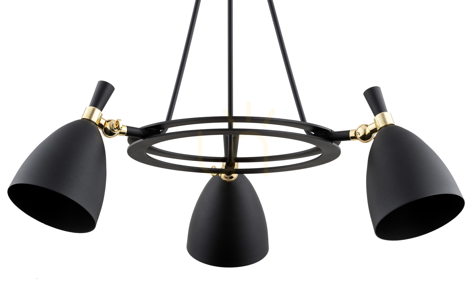Preview Argon Charlotte Black Brass Chandelier 3-Light E27 6149 Argon Charlotte Black Brass Chandelier 3-Light E27 6149