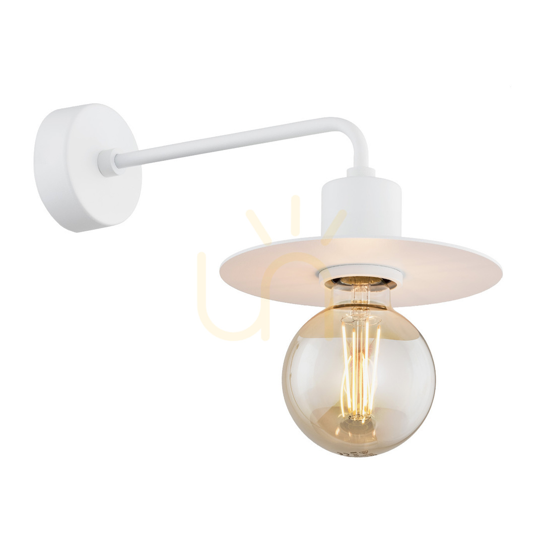 Wall lamp ARGON CORSO white steel E27 3878
