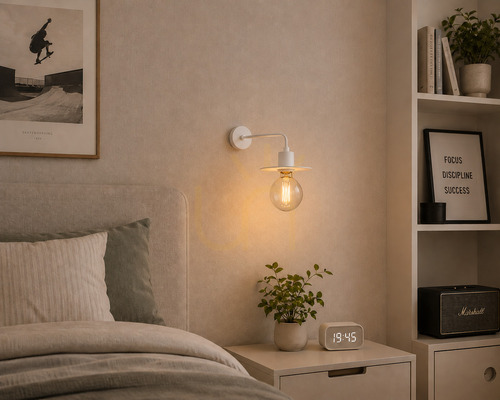 Check Wall lamp ARGON CORSO white steel E27 3878