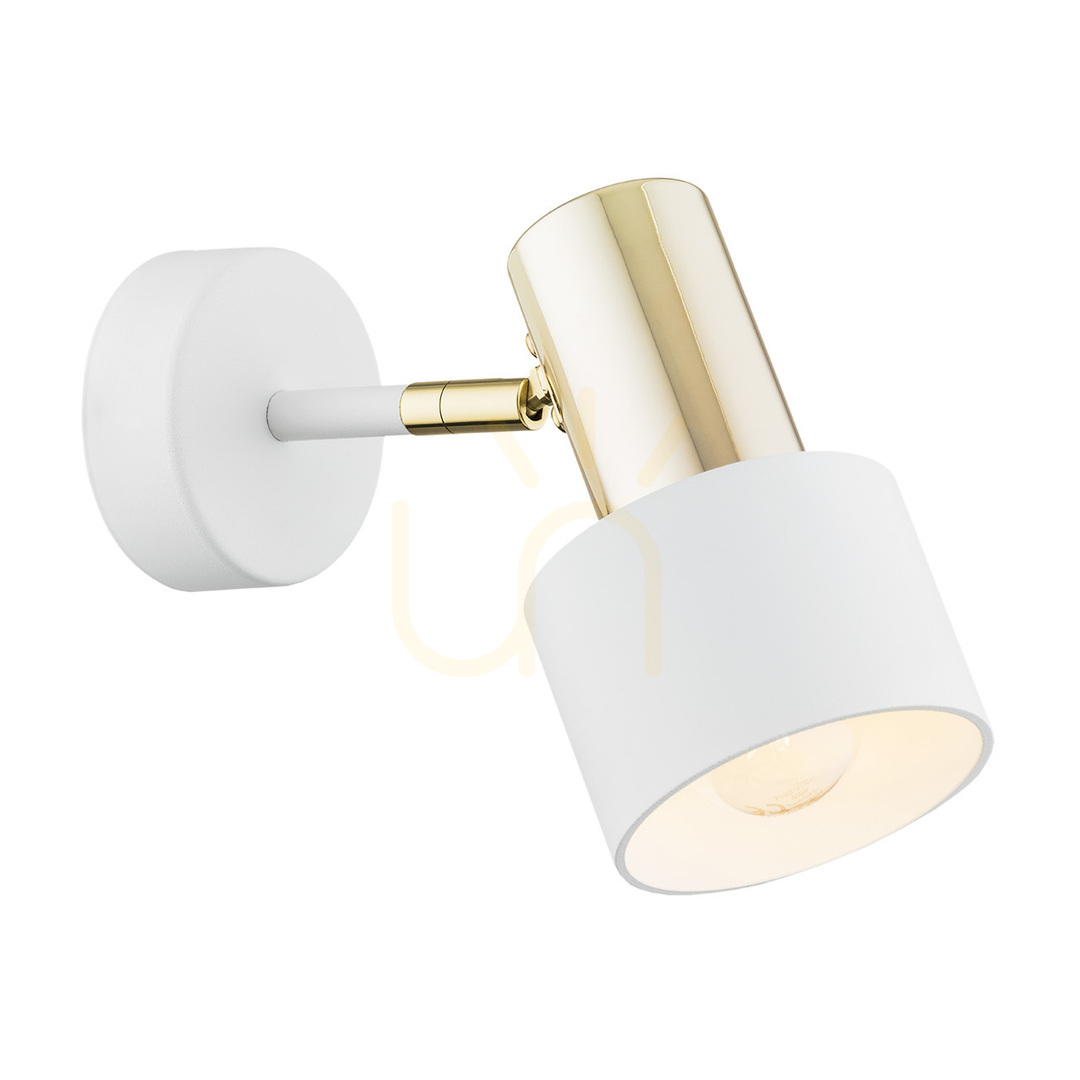 Wall Lamp ARGON DORIA 4264 White Brass E27 IP20