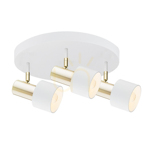 Check Plafon Argon Doria White Brass 3xE27 6008