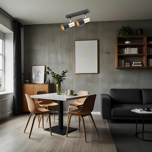 Plafond ARGON DORIA black brass E27 2x light points IP20 925 small 1