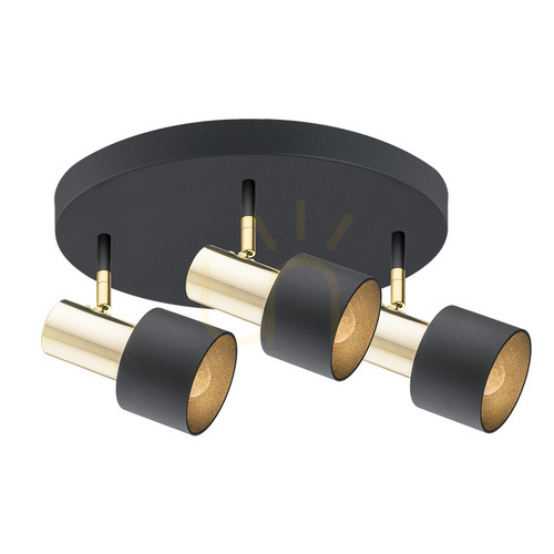 Check Plafon Argon Doria 6006 czarny stalowy E27 IP20
