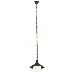 Outdoor Pendant Light ARGON Erba Bis 3285 IP44 Black E27 small 0
