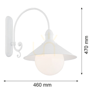 Outdoor Wall Lamp ARGON Erba Bis White IP44 E27 3297 small 2