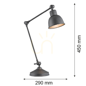 Table Lamp Argon Eufrat 3195 Anthracite Painted Steel E27 small 1