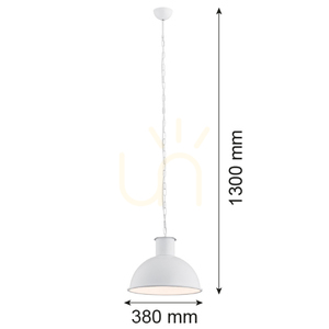 Pendant Light ARGON Eufrat White Painted Steel E27 3193 small 1