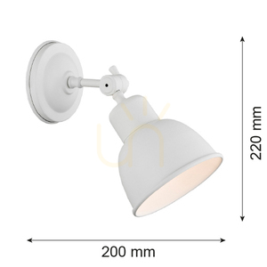 Wall Lamp ARGON Eufrat White 3182 E27 Painted Steel IP20 small 8