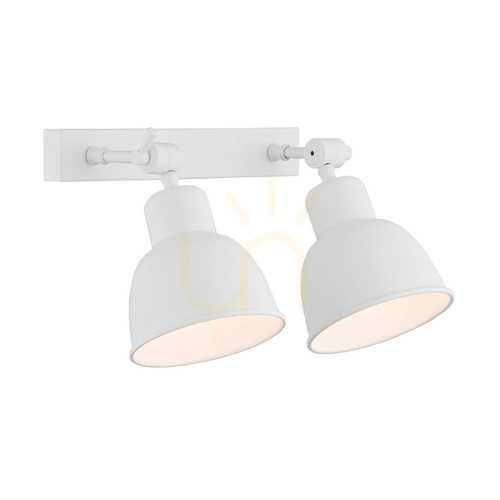 Check Wall Lamp ARGON EUFRAT 676 White Painted Steel E27 2-Light IP20