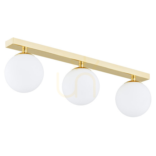 Check Wall Lamp ARGON Flavio 3xE14 IP44 Brass White 1414
