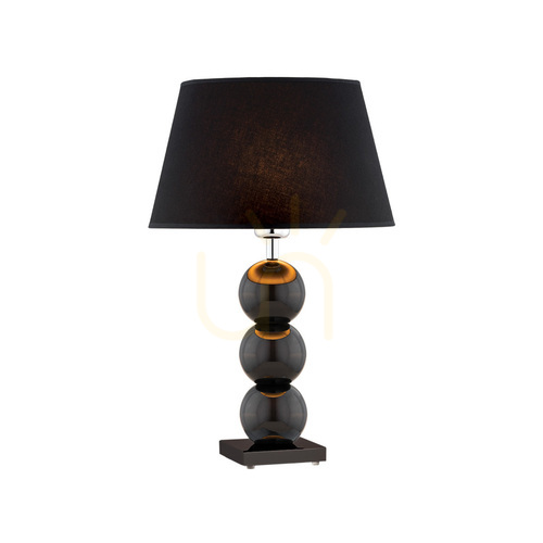 Check Table Lamp ARGON Fudżi Black Glass 3623