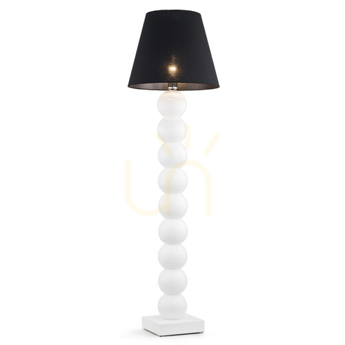 Check Floor Lamp ARGON FUDŻI Black Glass Chrome E27 174 cm 3658